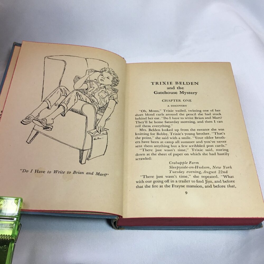 TRIXIE BELDEN and the Gatehouse Mystery by Campbell HC Whitman 1951 GOOD - Picture 8 of 10